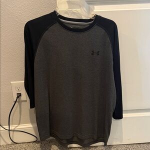 Under Armour Charcoal and Black Raglan Shirt
